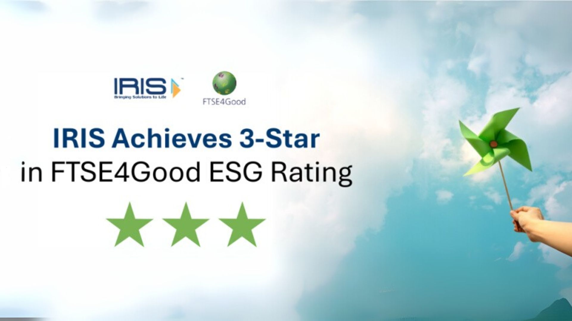 IRIS Achieves 3-Star in FTSE4Good ESG Rating
